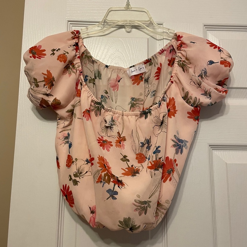 Luca + Grace floral shirt